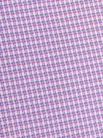Kalvin Phillips Men’s Purple & White Micro Check Formal Shirt - Image 2