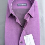 Kalvin Phillips Orchid Purple Micro Dot Formal Shirt