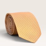 Kalvin Phillips Apricot Orange Micro Dot Tie