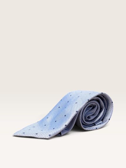 Kalvin Phillips Sky Blue Navy Polka Dot Tie