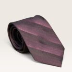 Kalvin Phillips Plum Tonal Stripe Tie