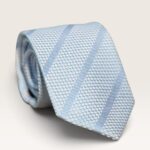 Kalvin Phillips Sky Blue Tonal Stripe Tie