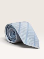 Kalvin Phillips Sky Blue Tonal Stripe Tie - Image 2