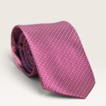Kalvin Phillips Rose Pink Pin Dot Tie