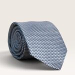 Kalvin Phillips Steel Blue Micro Dot Tie